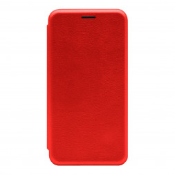 Чехол-книжка Xiaomi redmi Note 10 Fashion Case кожаная боковая красная